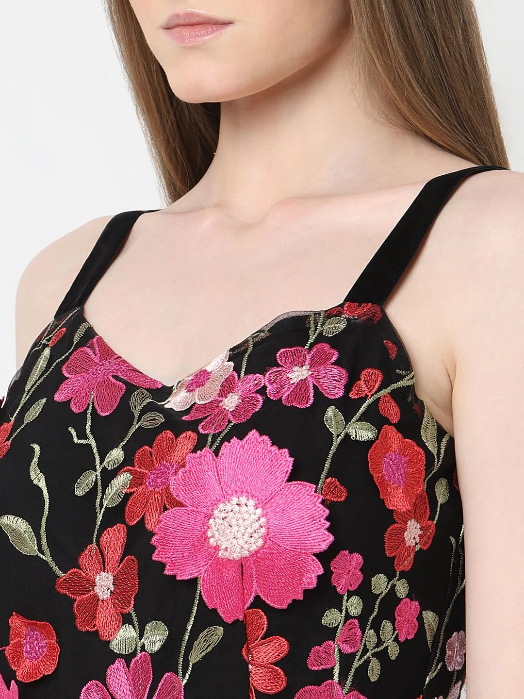 Marquee Black 3D Floral Jumpsuit - Image 7