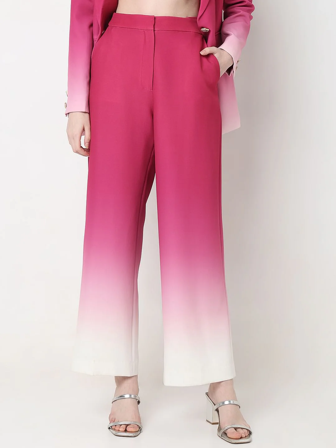 Marquee Hot Pink Ombre Co-Ord Set Pants - Image 2