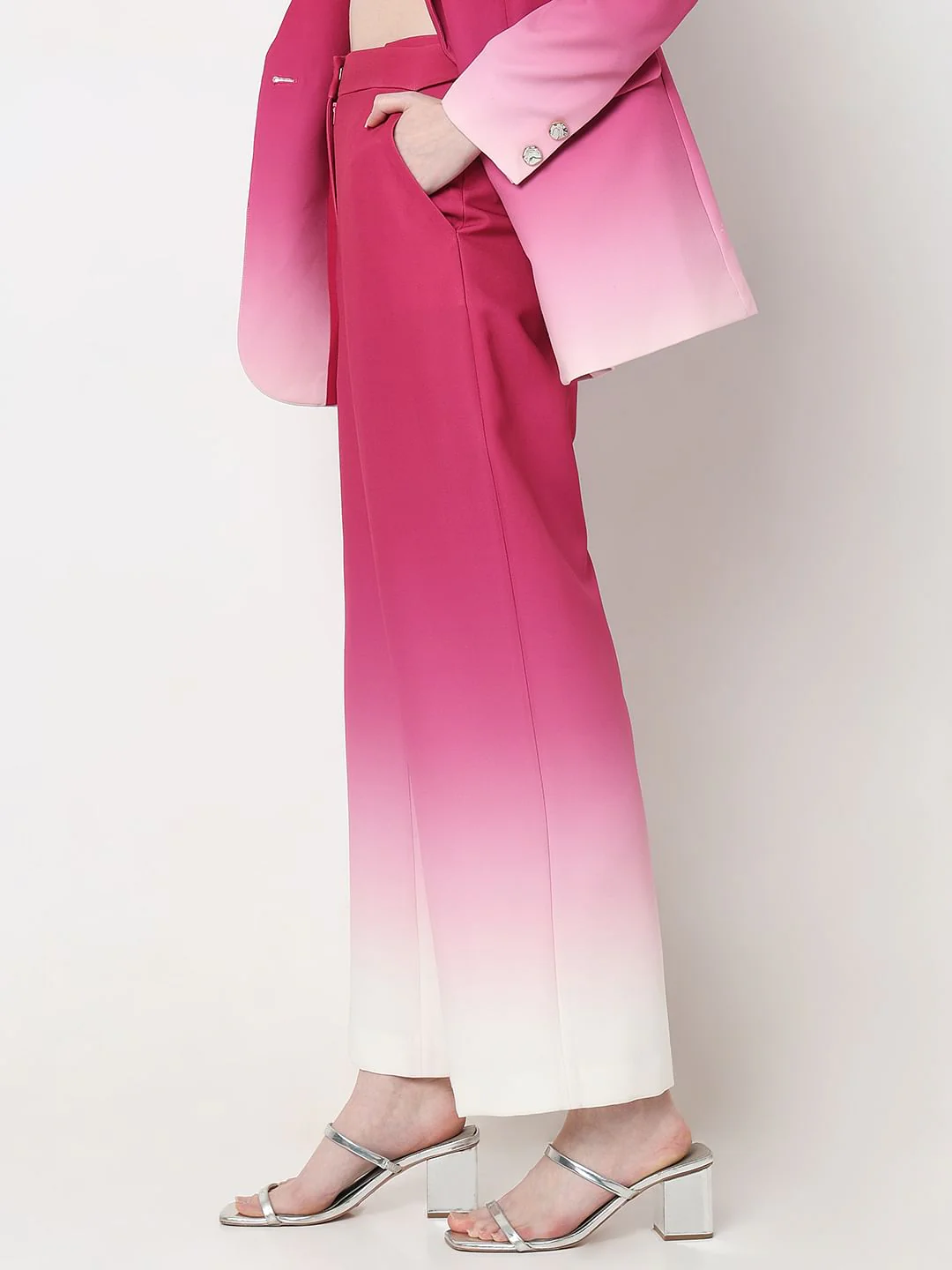 Marquee Hot Pink Ombre Co-Ord Set Pants - Image 3