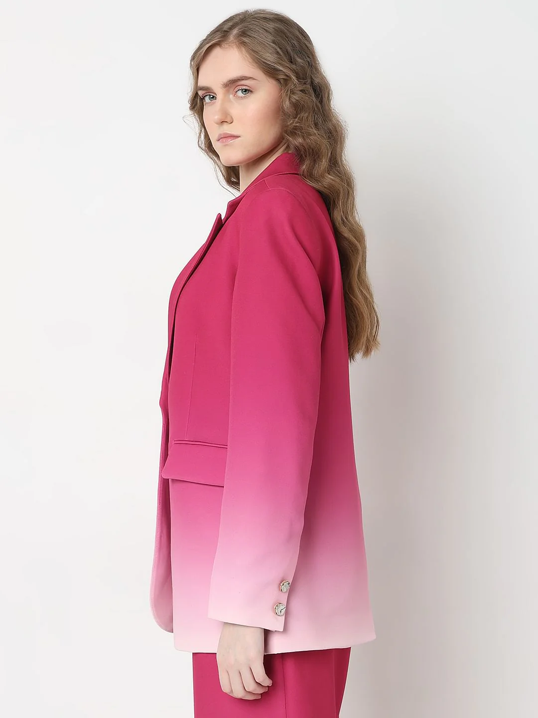 Marquee Hot Pink Ombre Co-Ord Set Blazer - Image 3