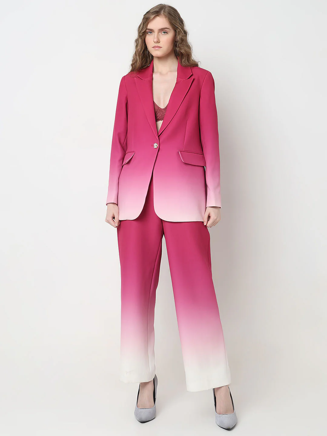 Marquee Hot Pink Ombre Co-Ord Set Blazer - Image 5