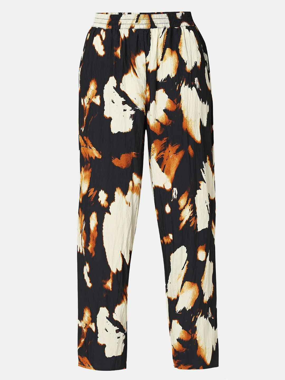 Cream Abstract Print Co-Ord Set Pants - Image 7
