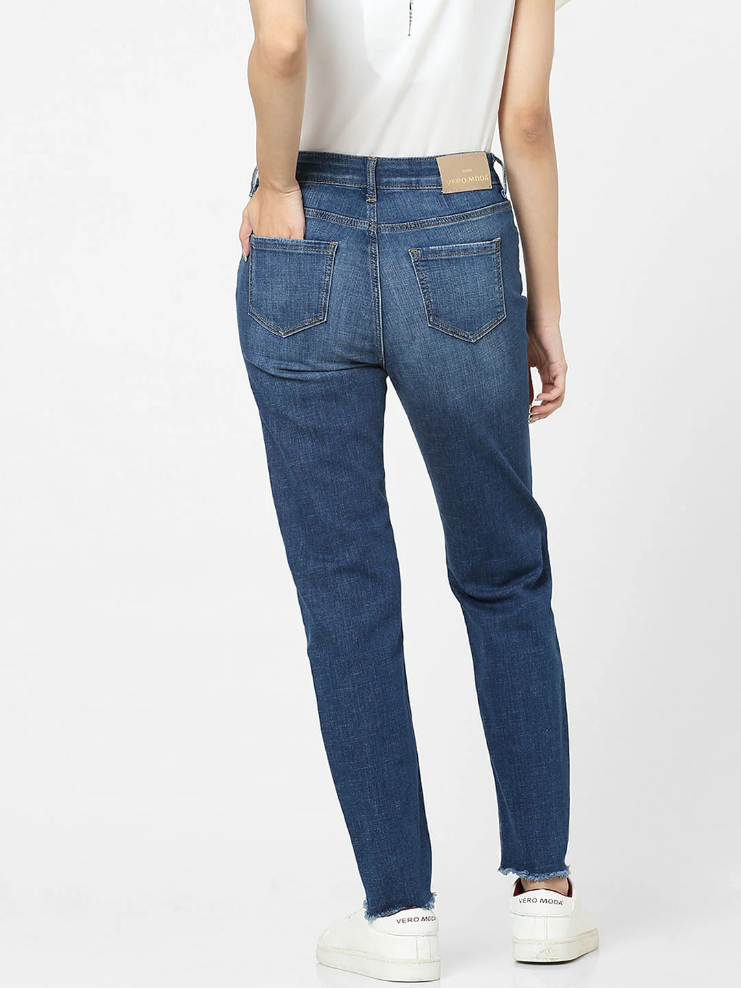 Blue High Rise Slim Jeans - Image 3