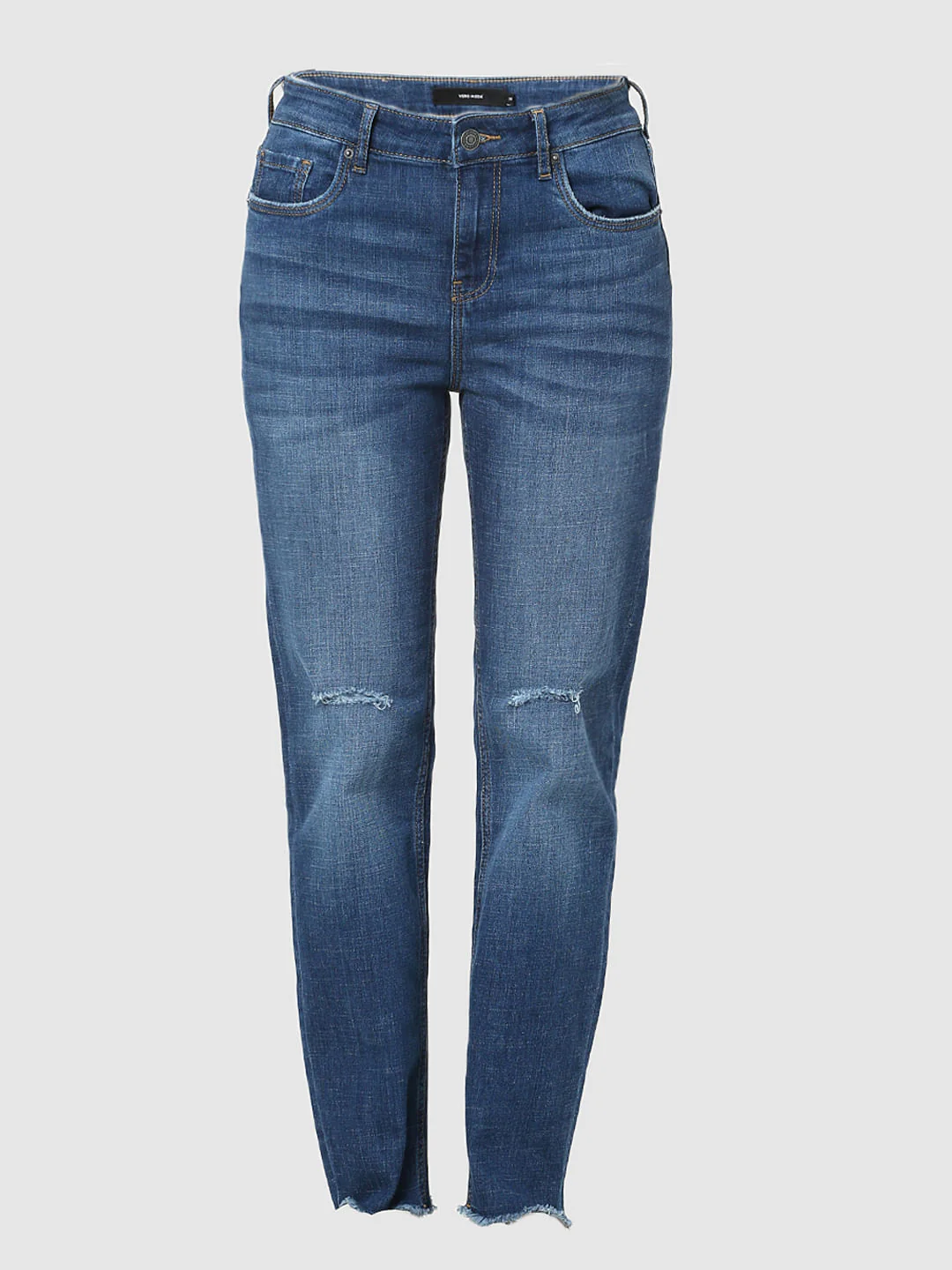 Blue High Rise Slim Jeans - Image 6