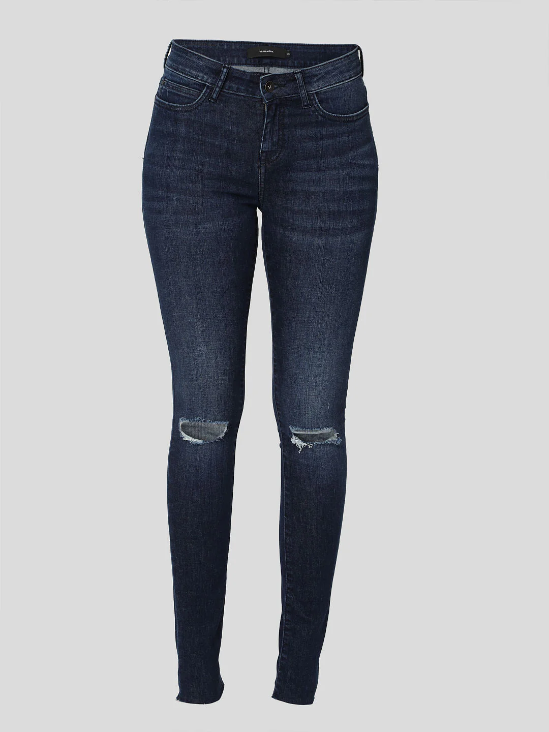 Blue Mid Rise Bootcut Jeans - Image 6