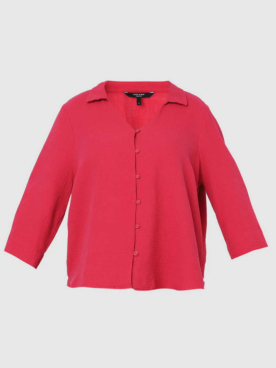 Curve Red V-Neck Shirt - Image 7