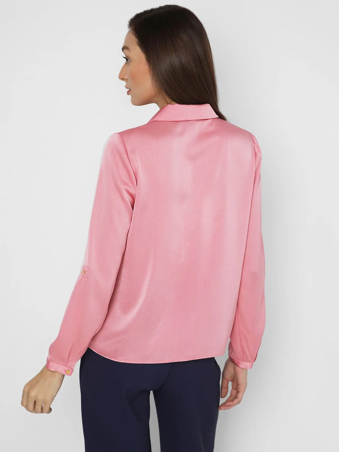 Pink Satin Shirt - Image 4