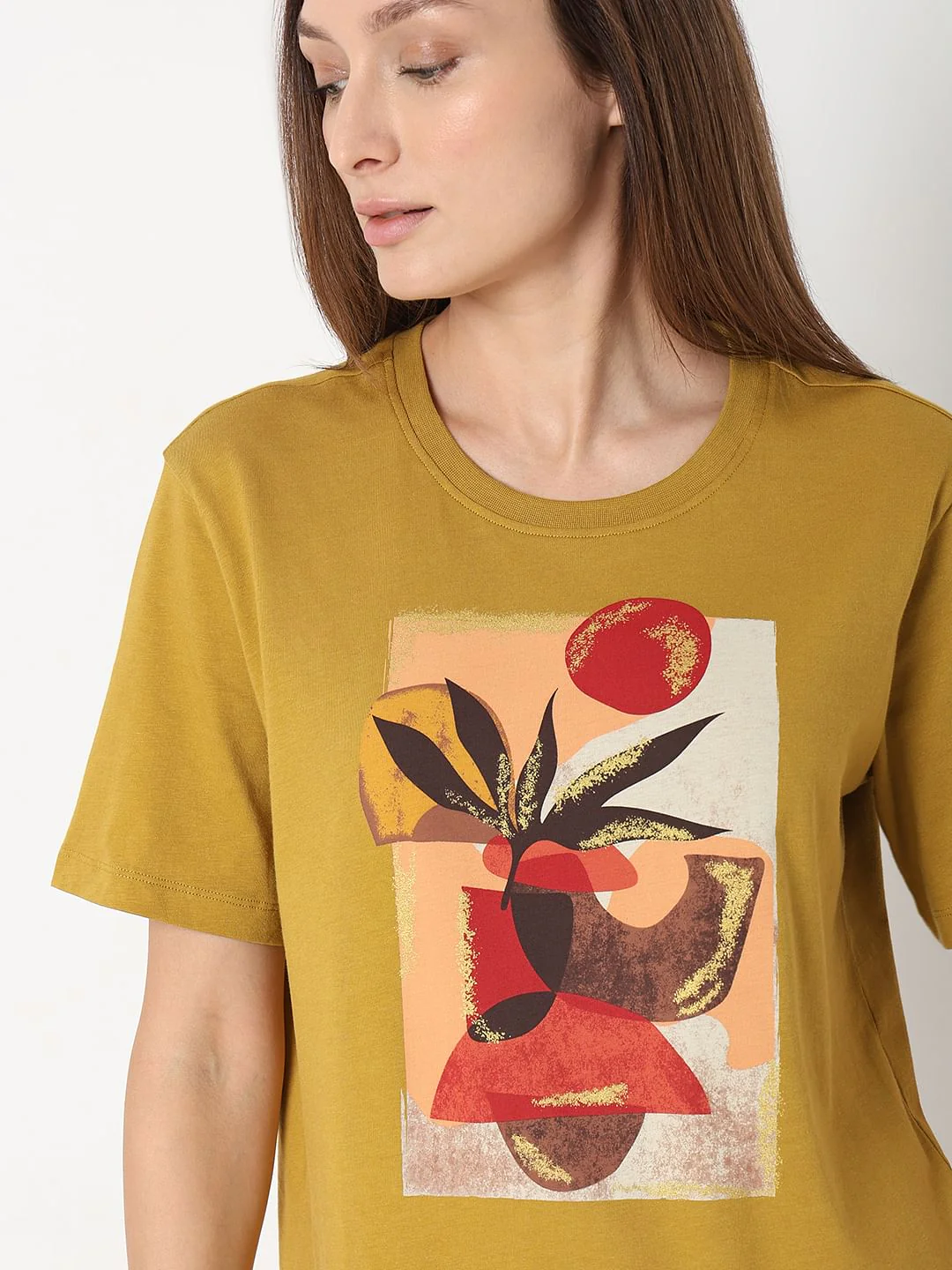 Green Floral Print T-Shirt - Image 6