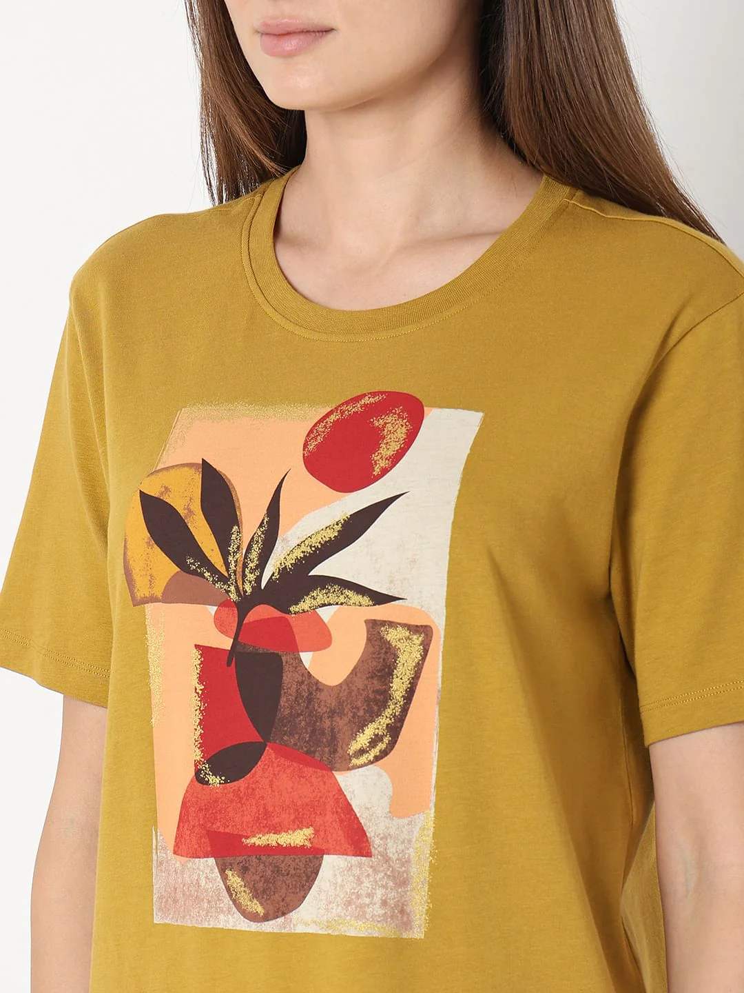 Green Floral Print T-Shirt - Image 8