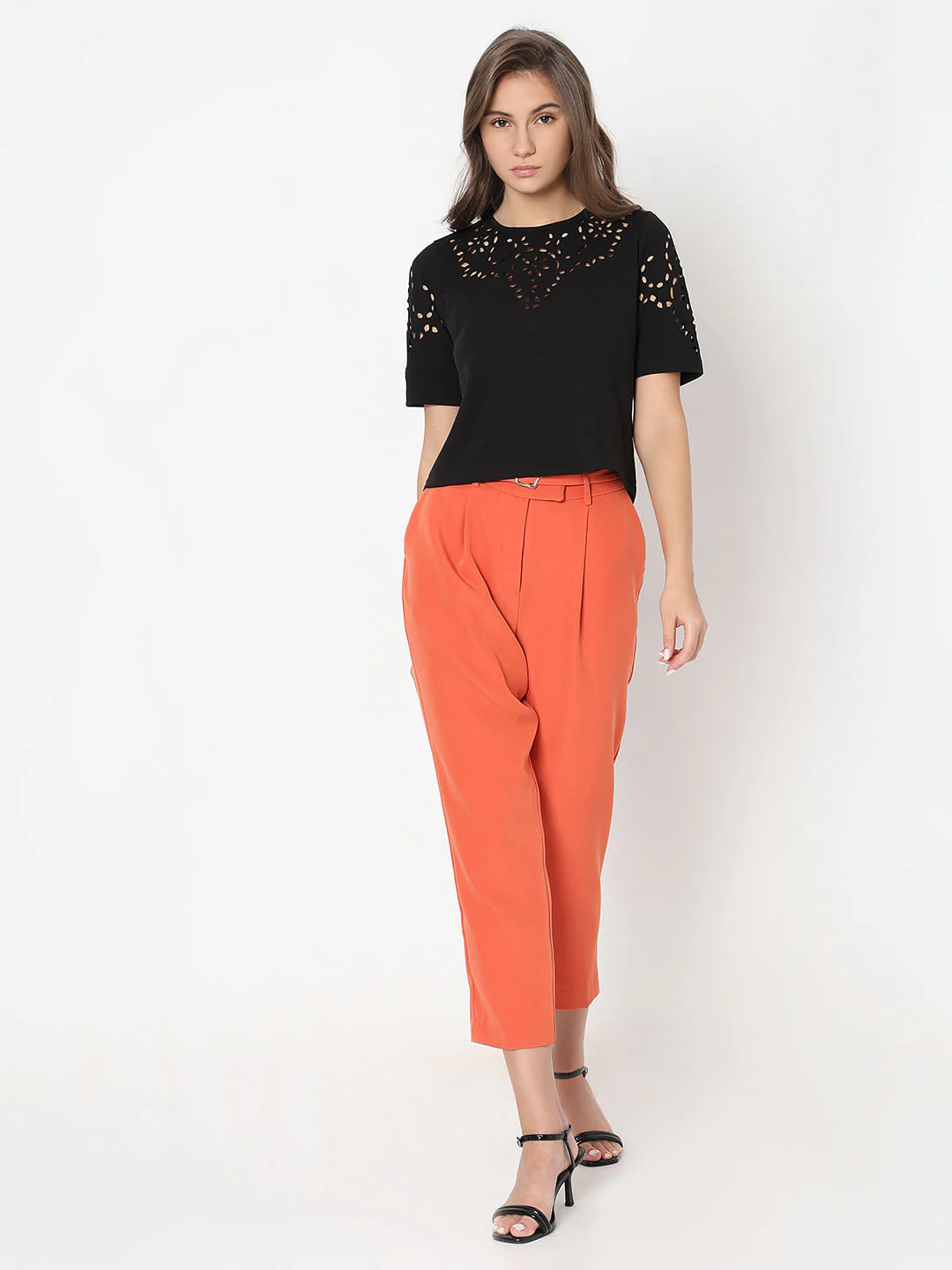 Black Cut-Out T-Shirt - Image 5
