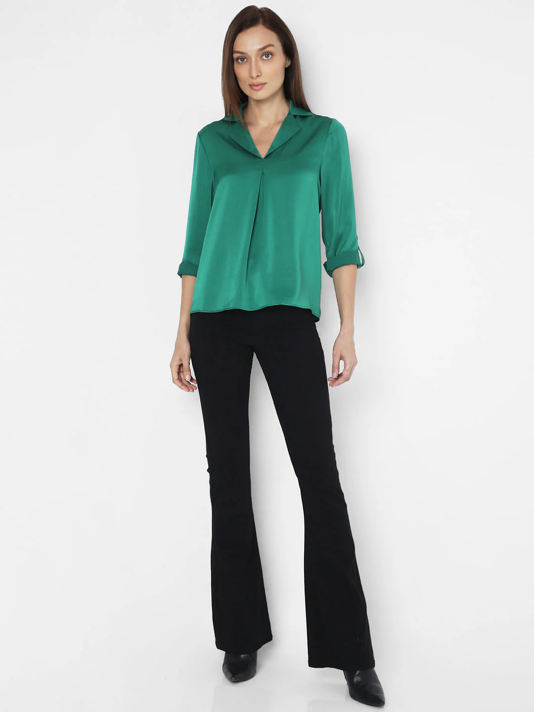 Green Satin Shirt - Image 5