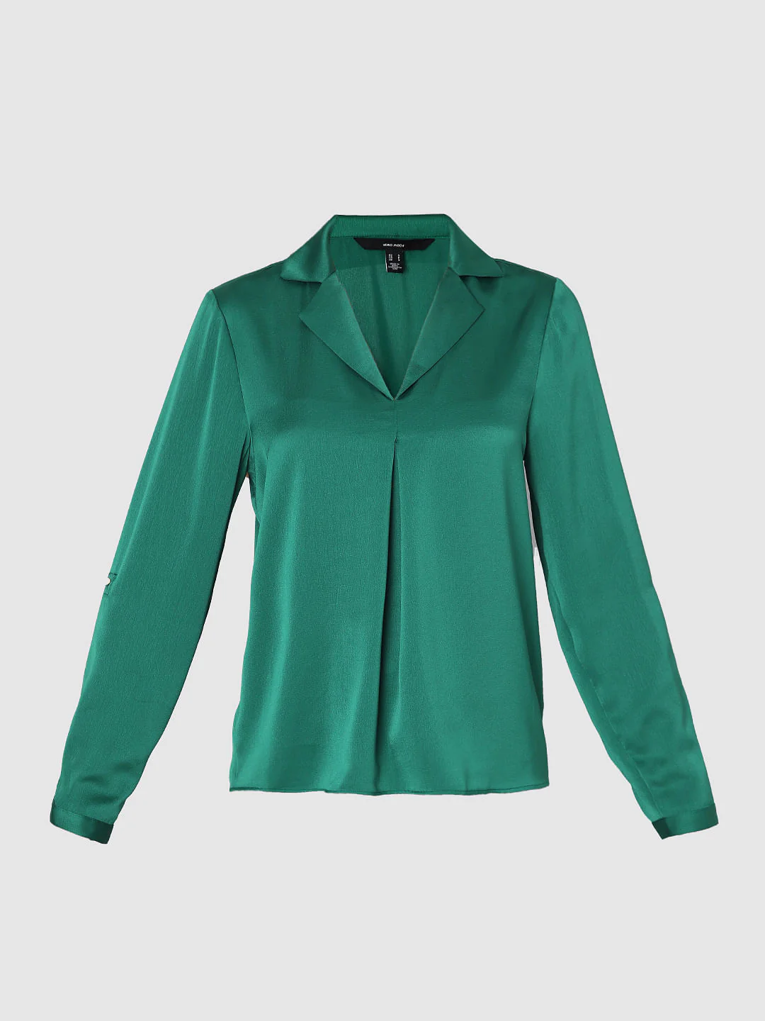 Green Satin Shirt - Image 7