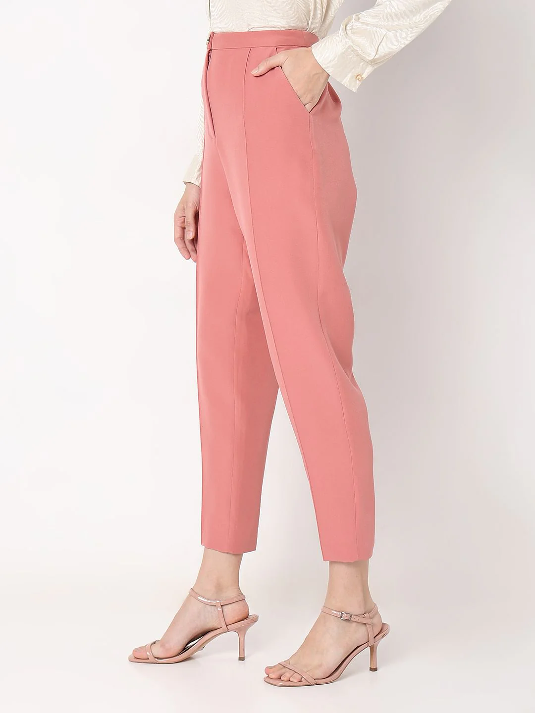 Coral High Rise Straight Fit Pants - Image 3