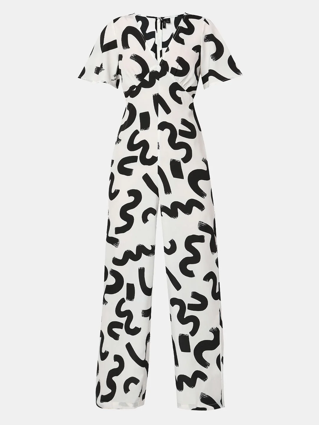 White Printed Jumpsuit - Image 6