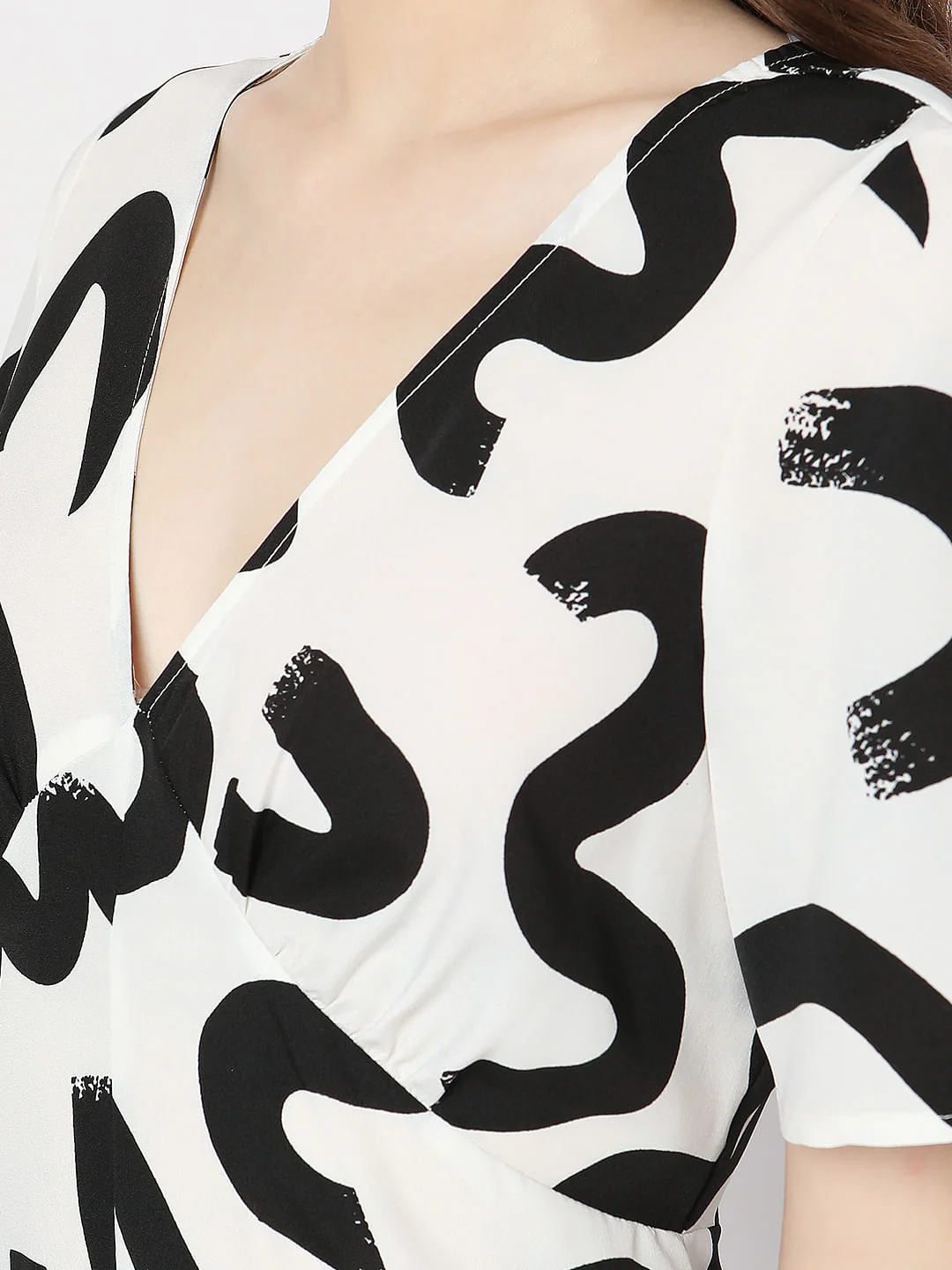 White Printed Jumpsuit - Image 7