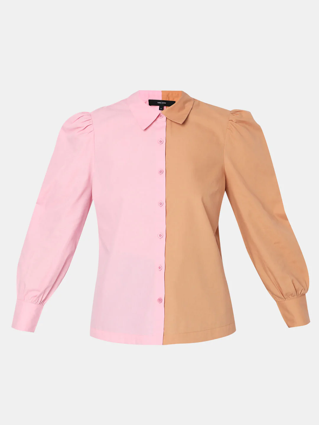 Beige Colourblocked Shirt - Image 7