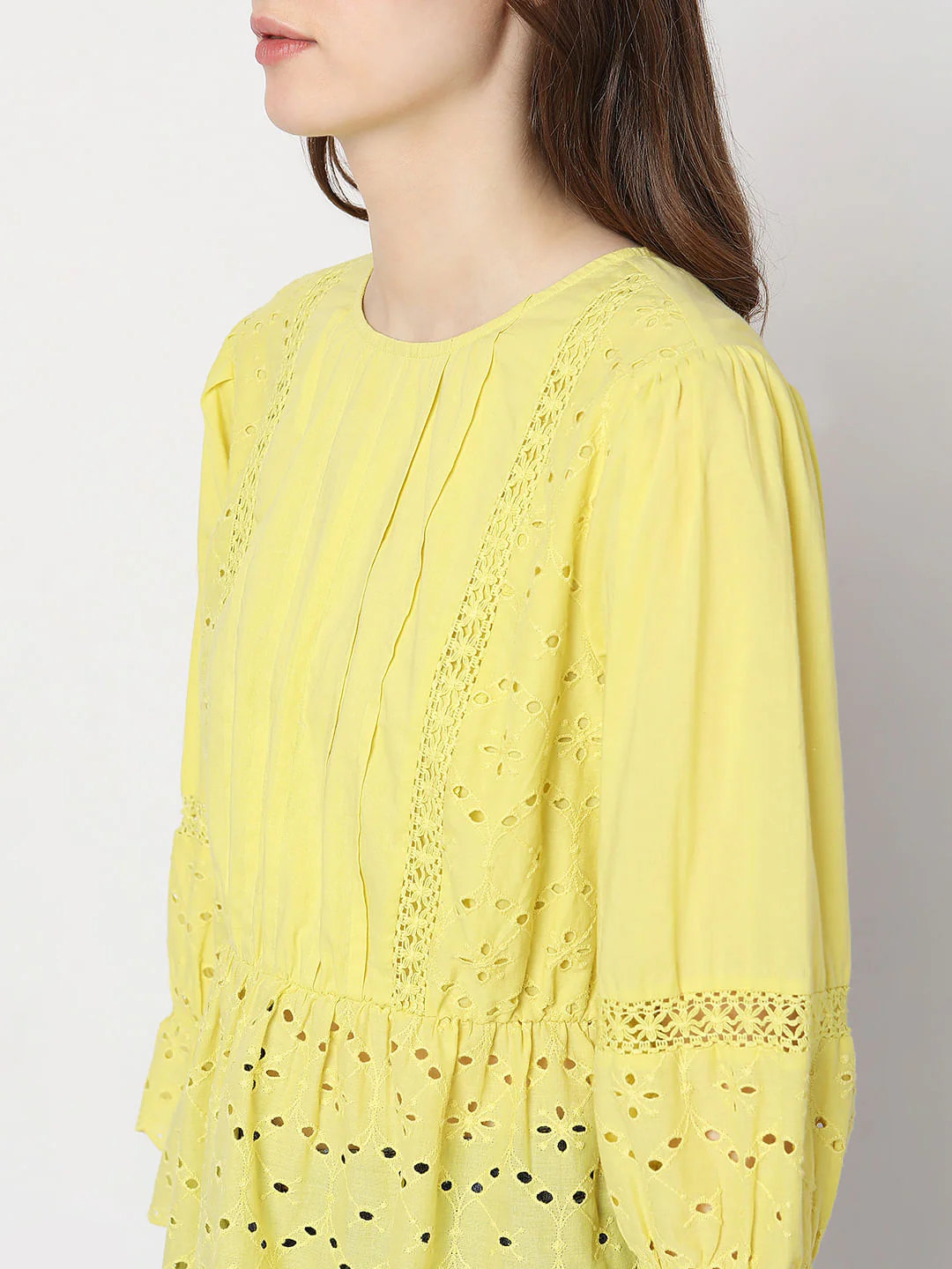 Yellow Schiffli Top - Image 6