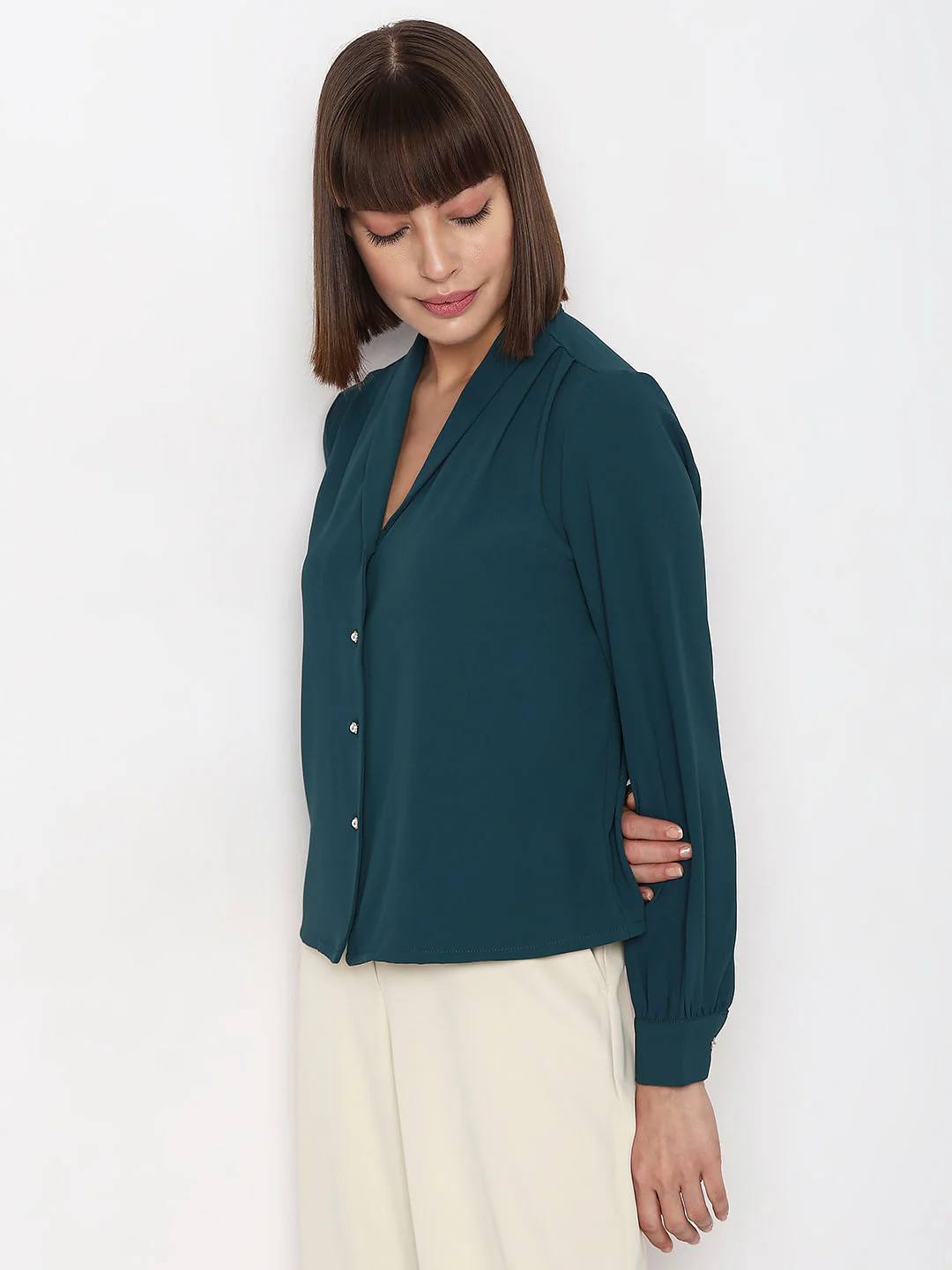 Green Full Sleeves Top - Image 3