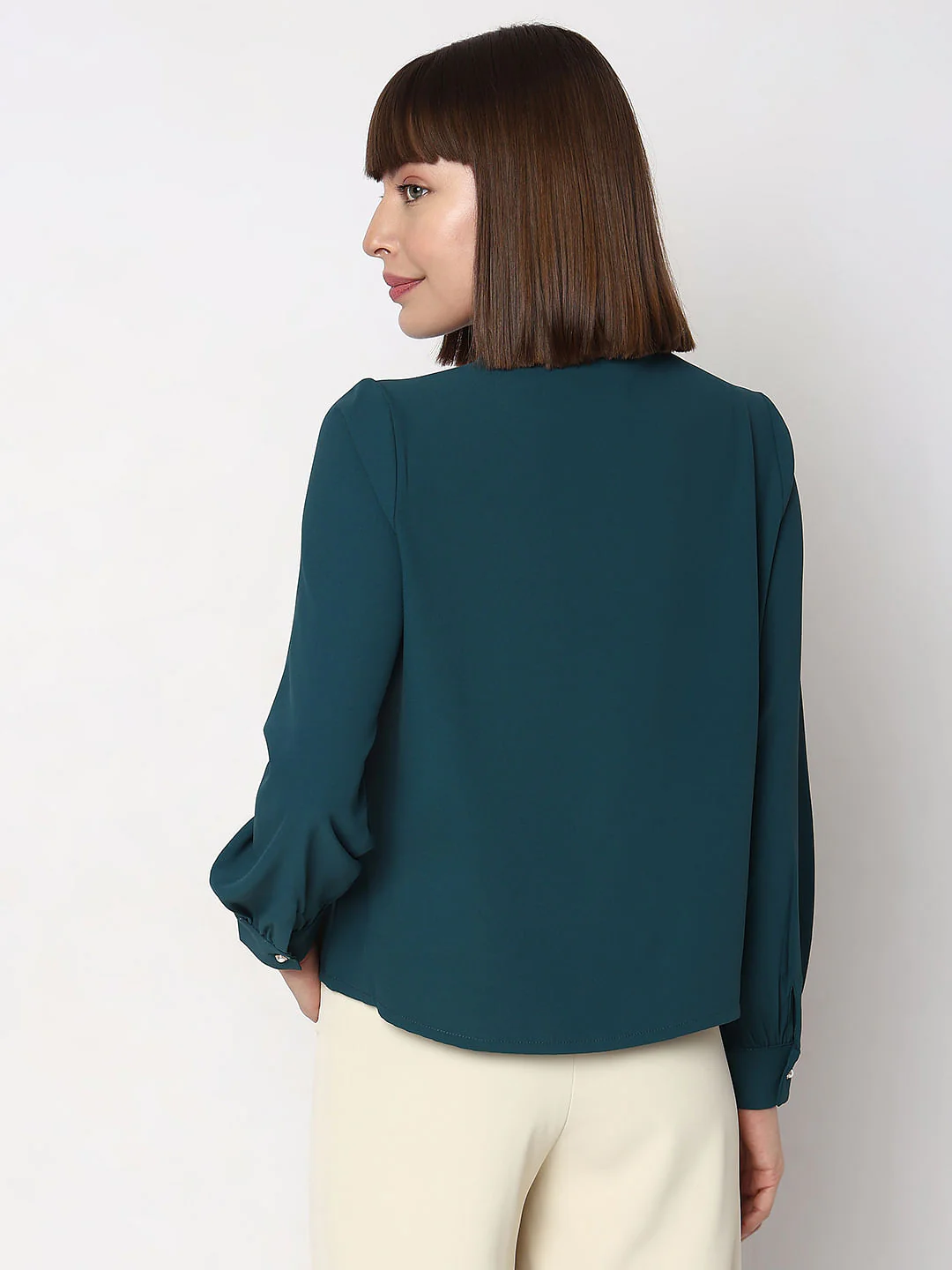 Green Full Sleeves Top - Image 4