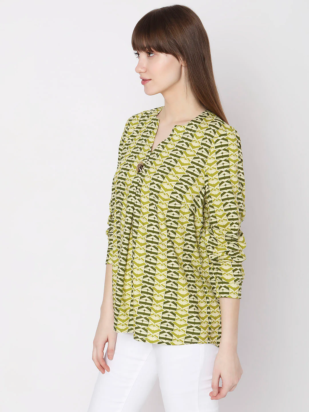 Green Printed Top - Image 3
