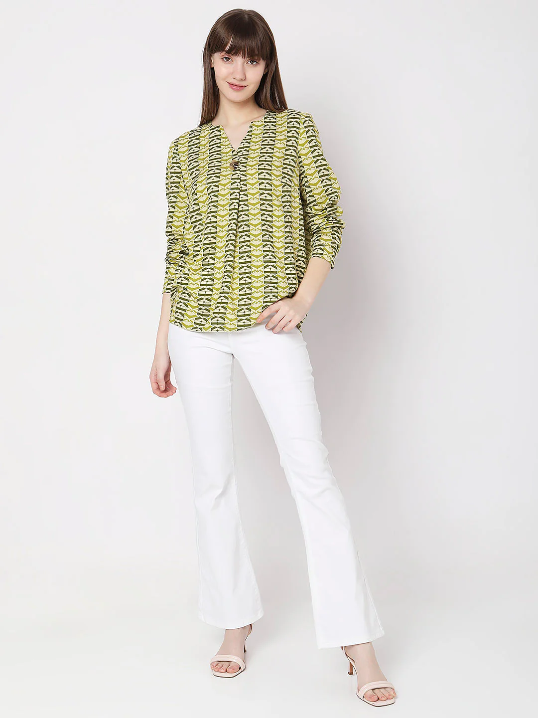 Green Printed Top - Image 5