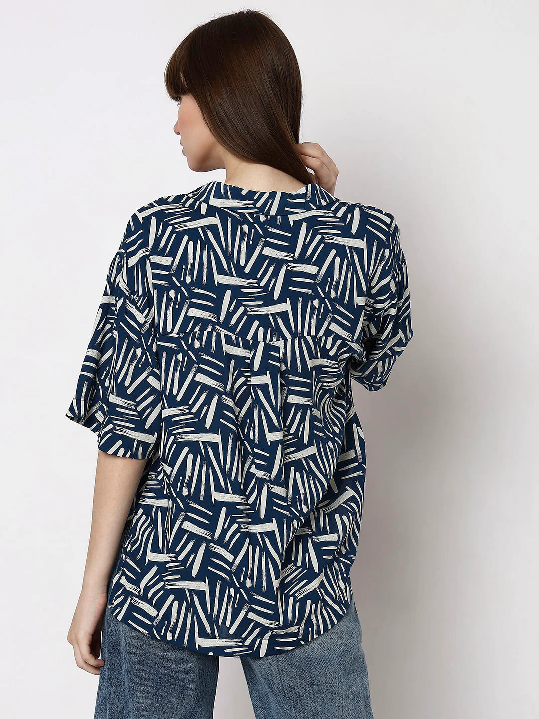 Blue Printed Shirt - Image 4