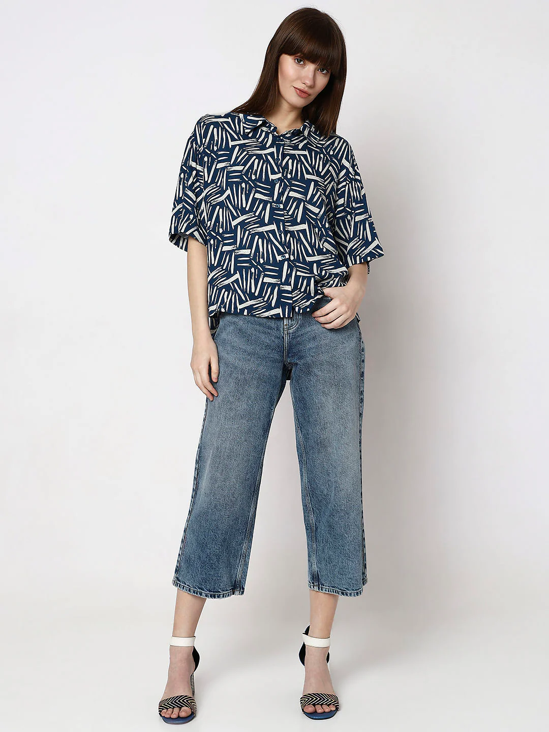 Blue Printed Shirt - Image 5