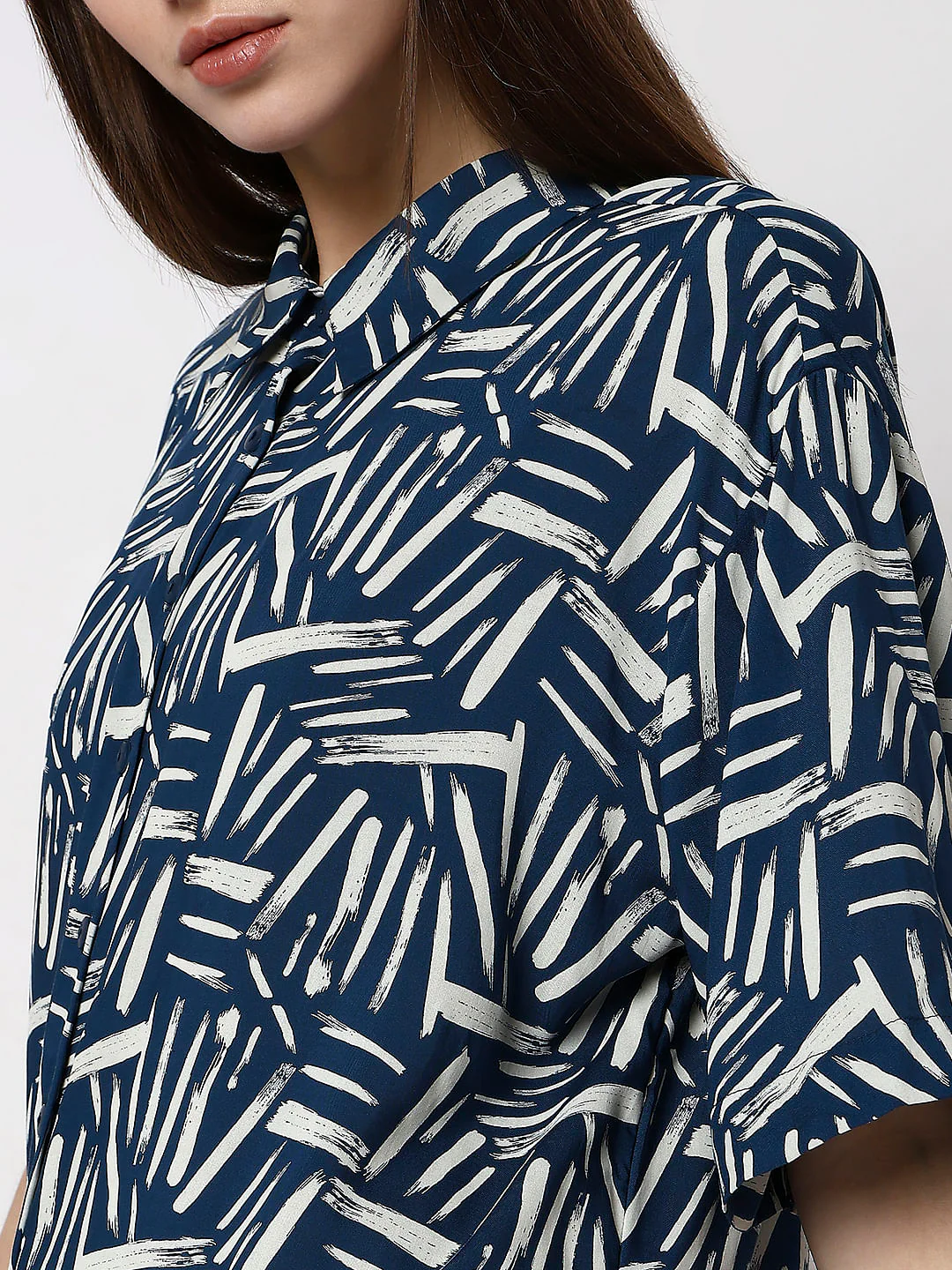 Blue Printed Shirt - Image 6