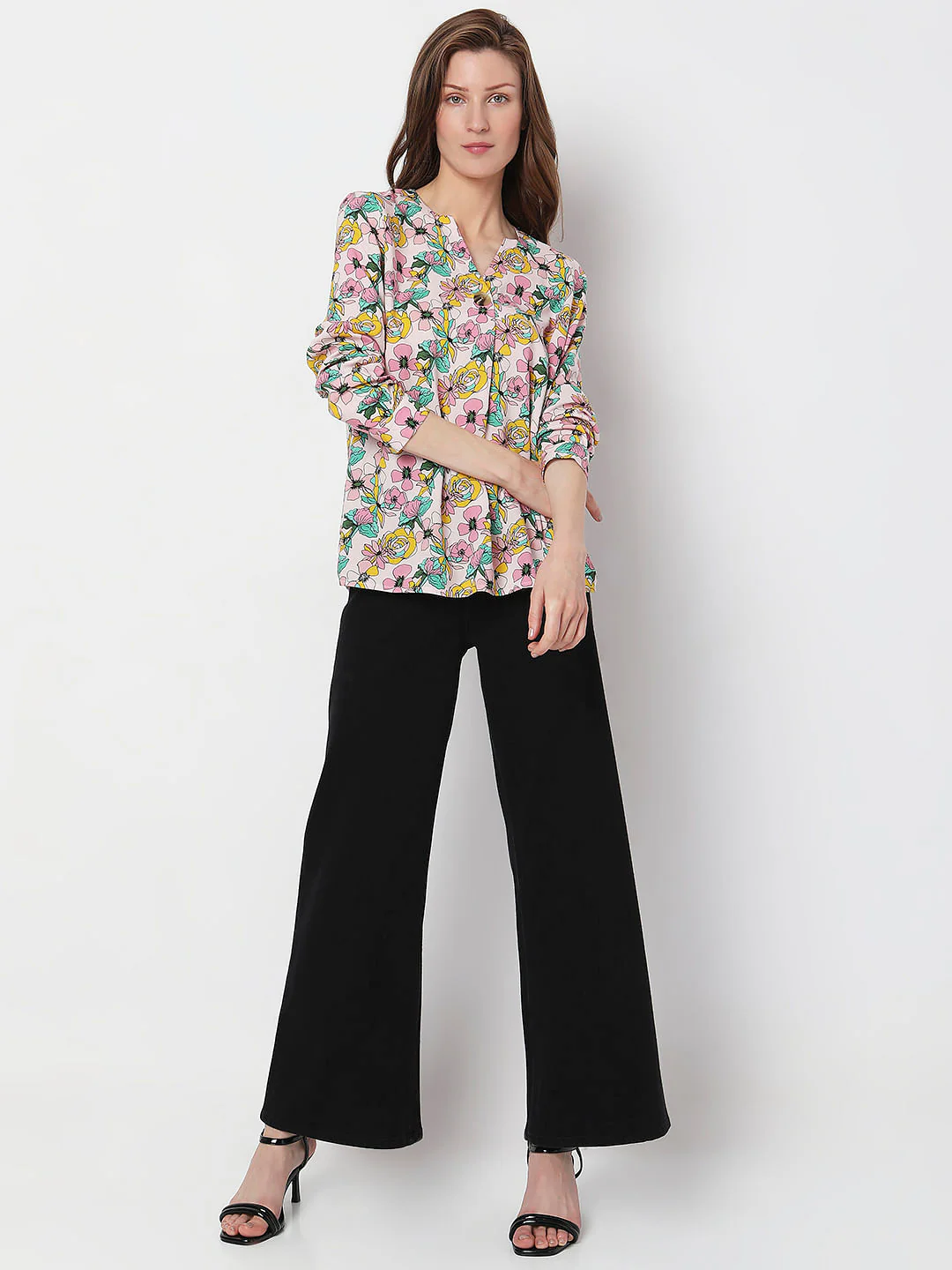 Pink Floral Print Top - Image 5