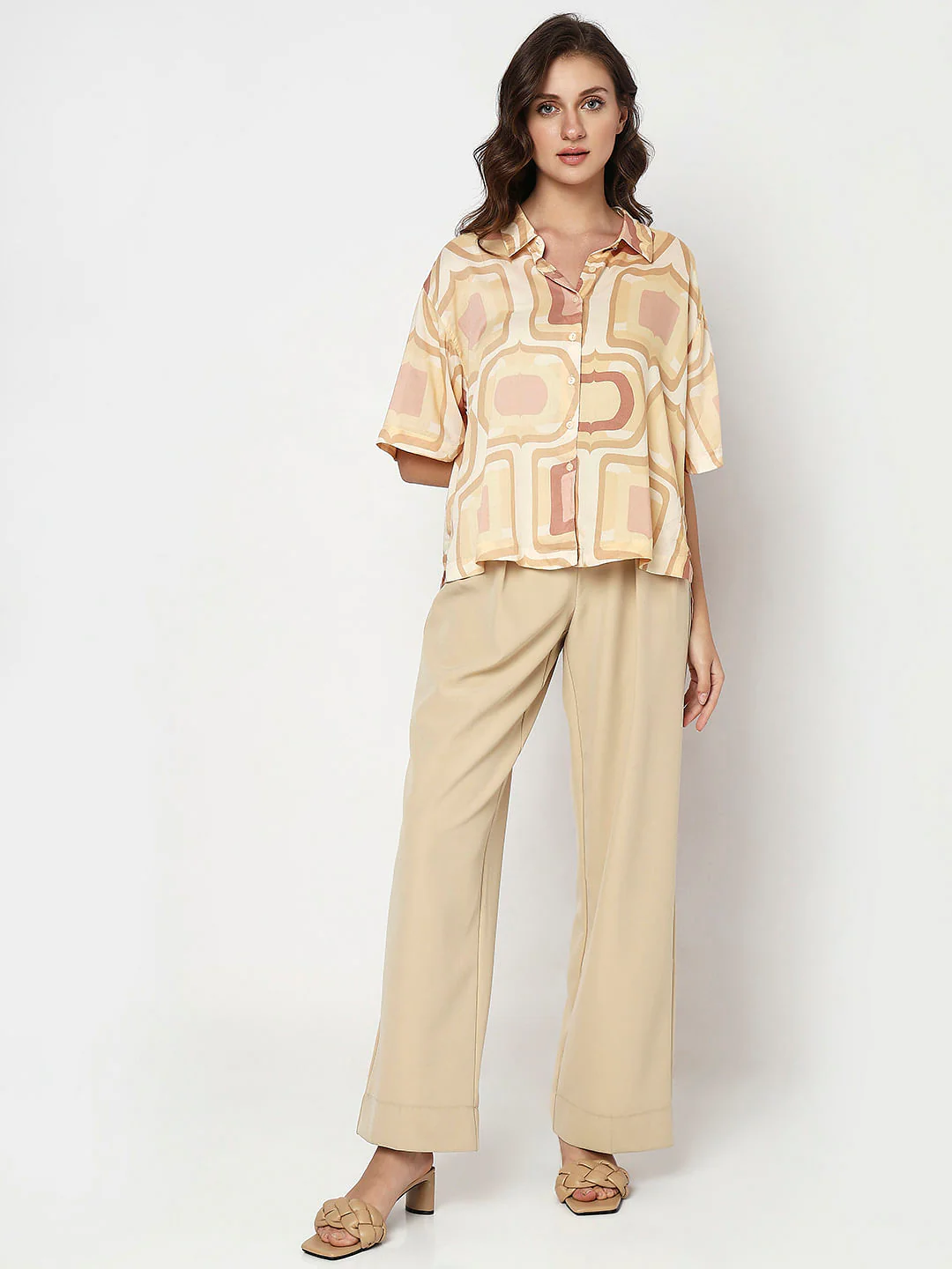 Brown Printed Shirt - Image 5