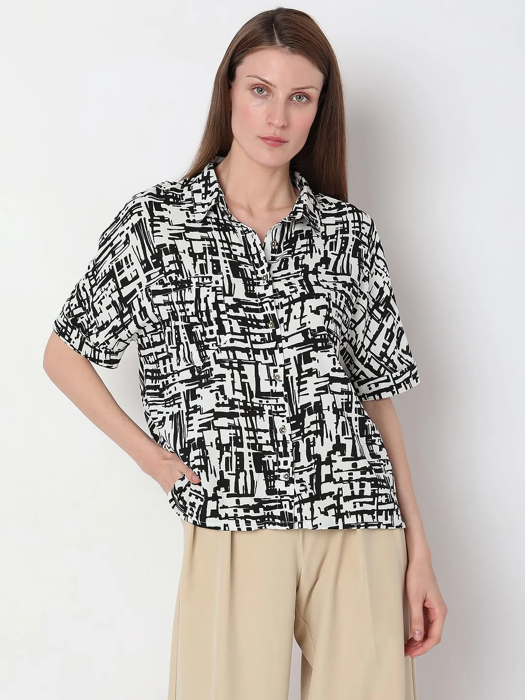 White Printed Shirt - Image 2