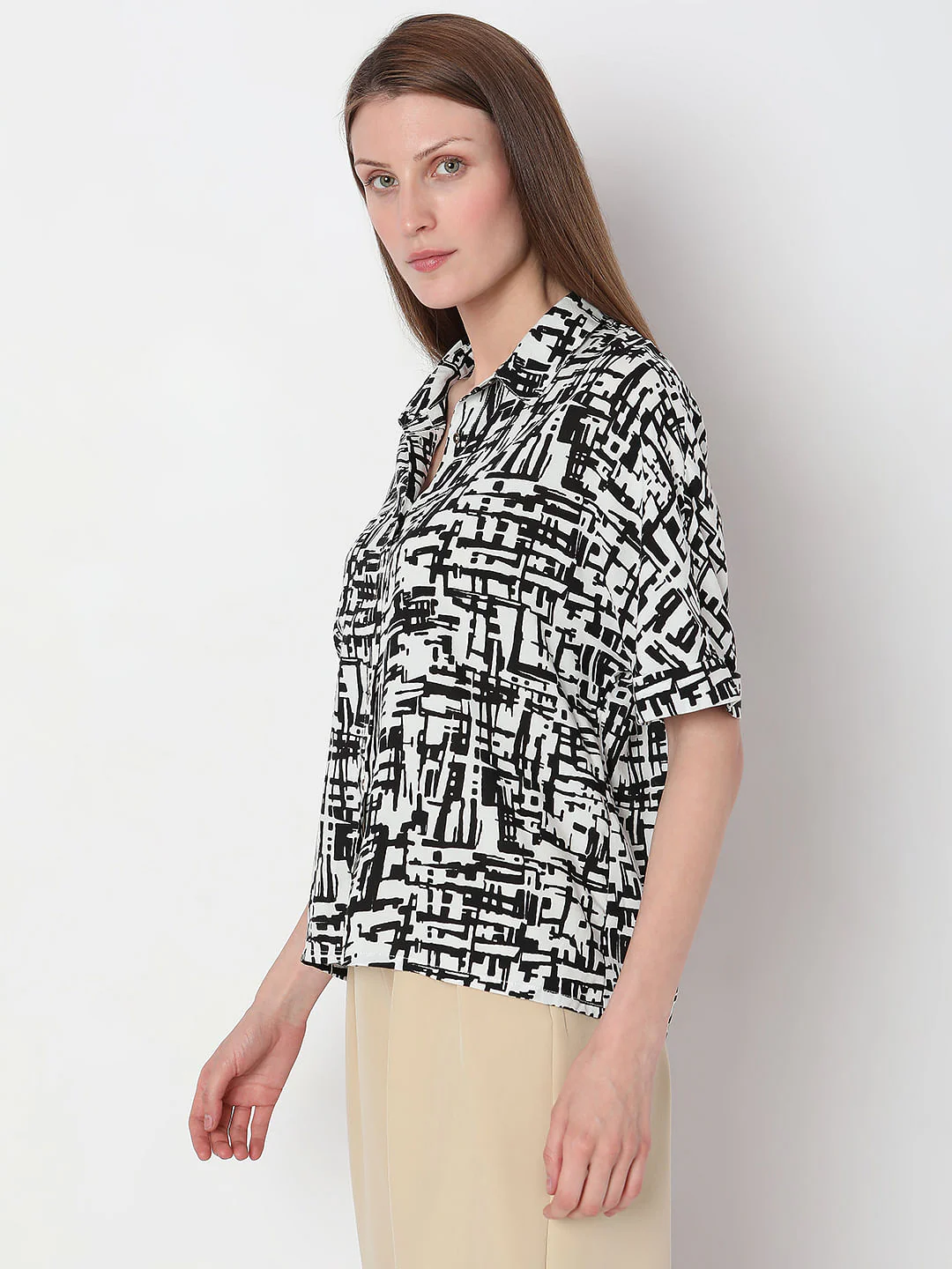 White Printed Shirt - Image 3