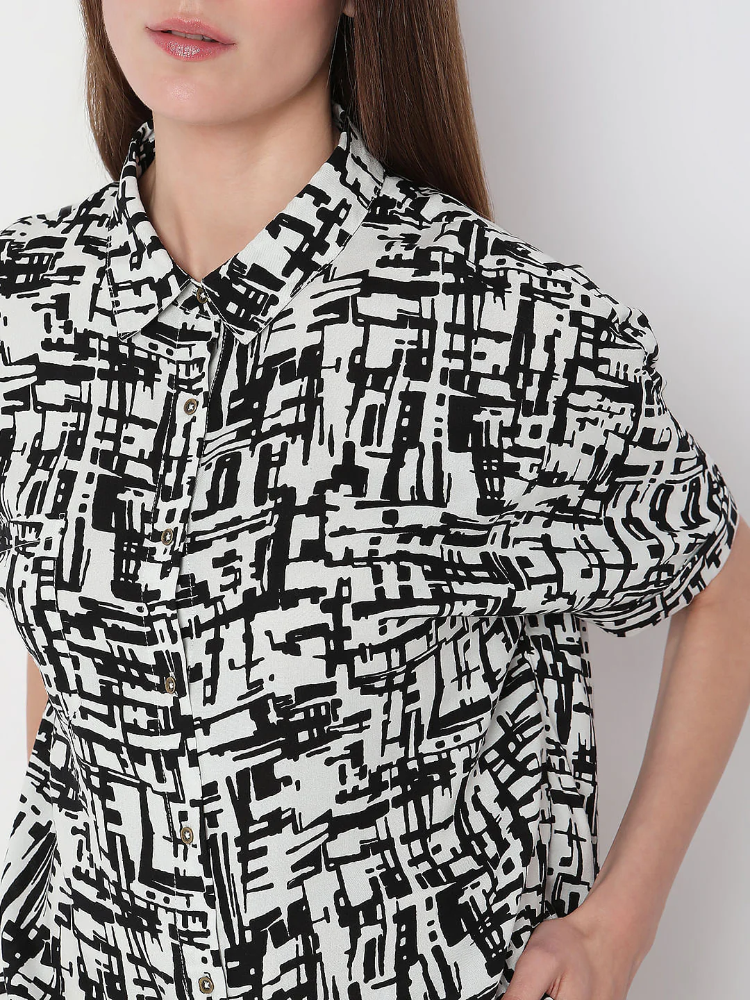 White Printed Shirt - Image 5