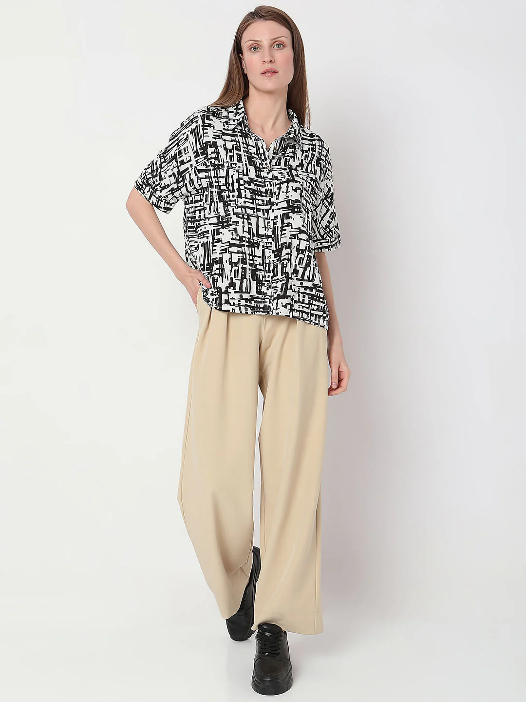 White Printed Shirt - Image 6