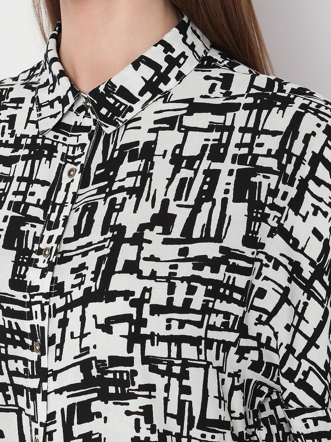 White Printed Shirt - Image 8