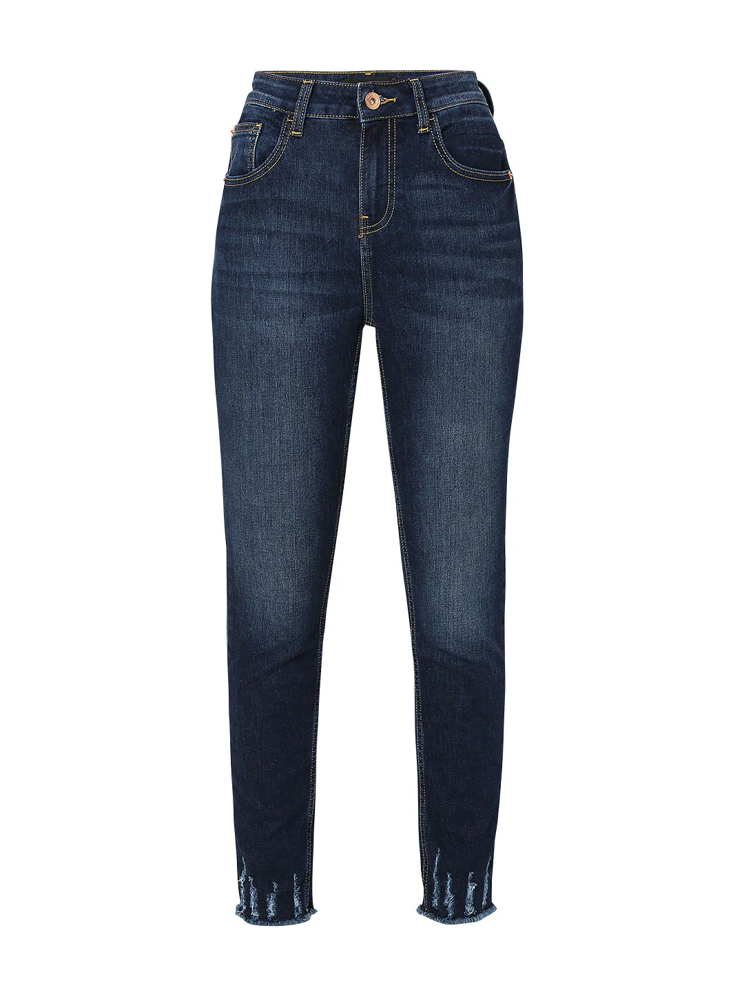 Blue High Rise Distressed Wendy Skinny Jeans - Image 7