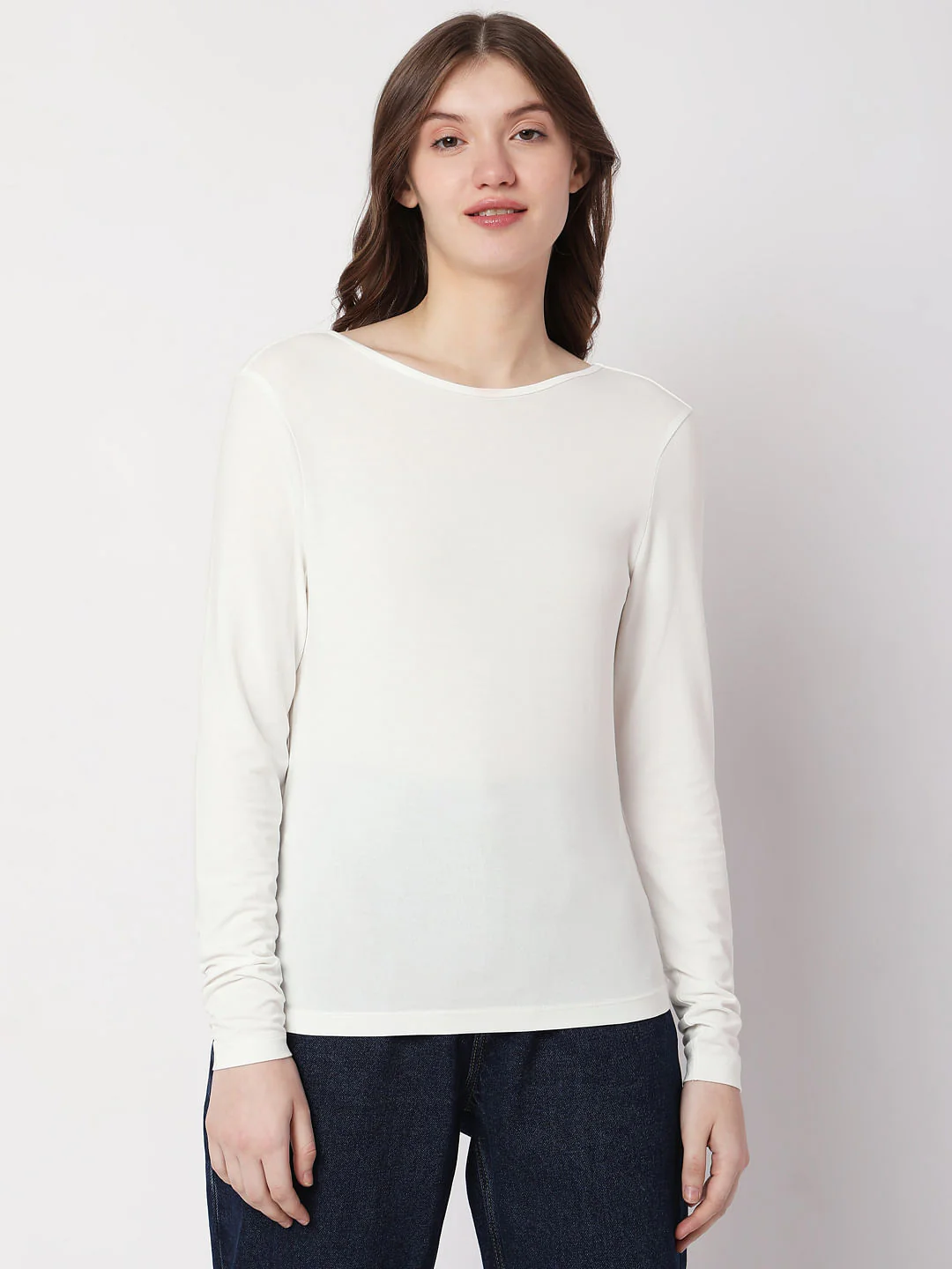 White O-Neck Top - Image 2