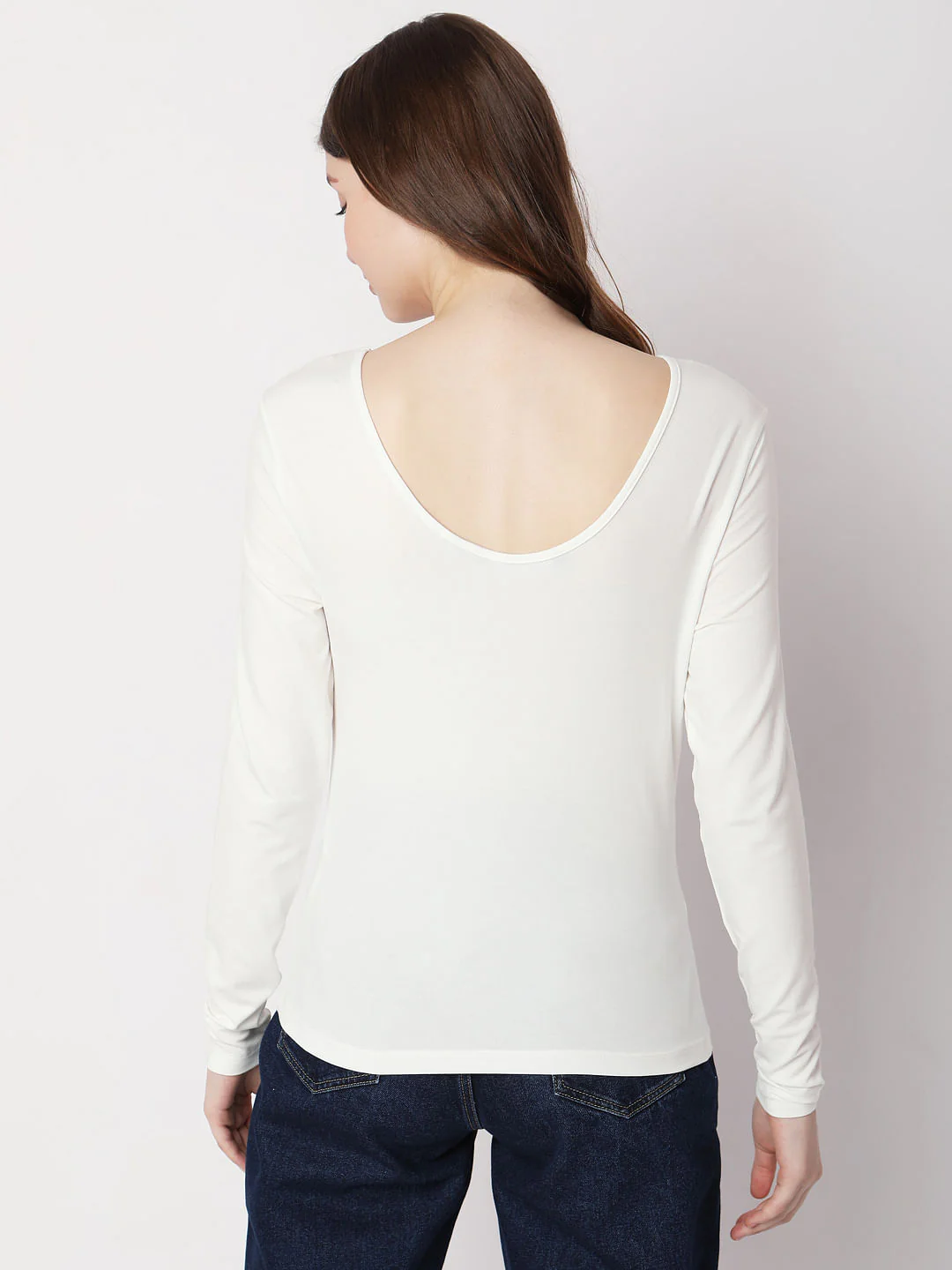 White O-Neck Top - Image 4