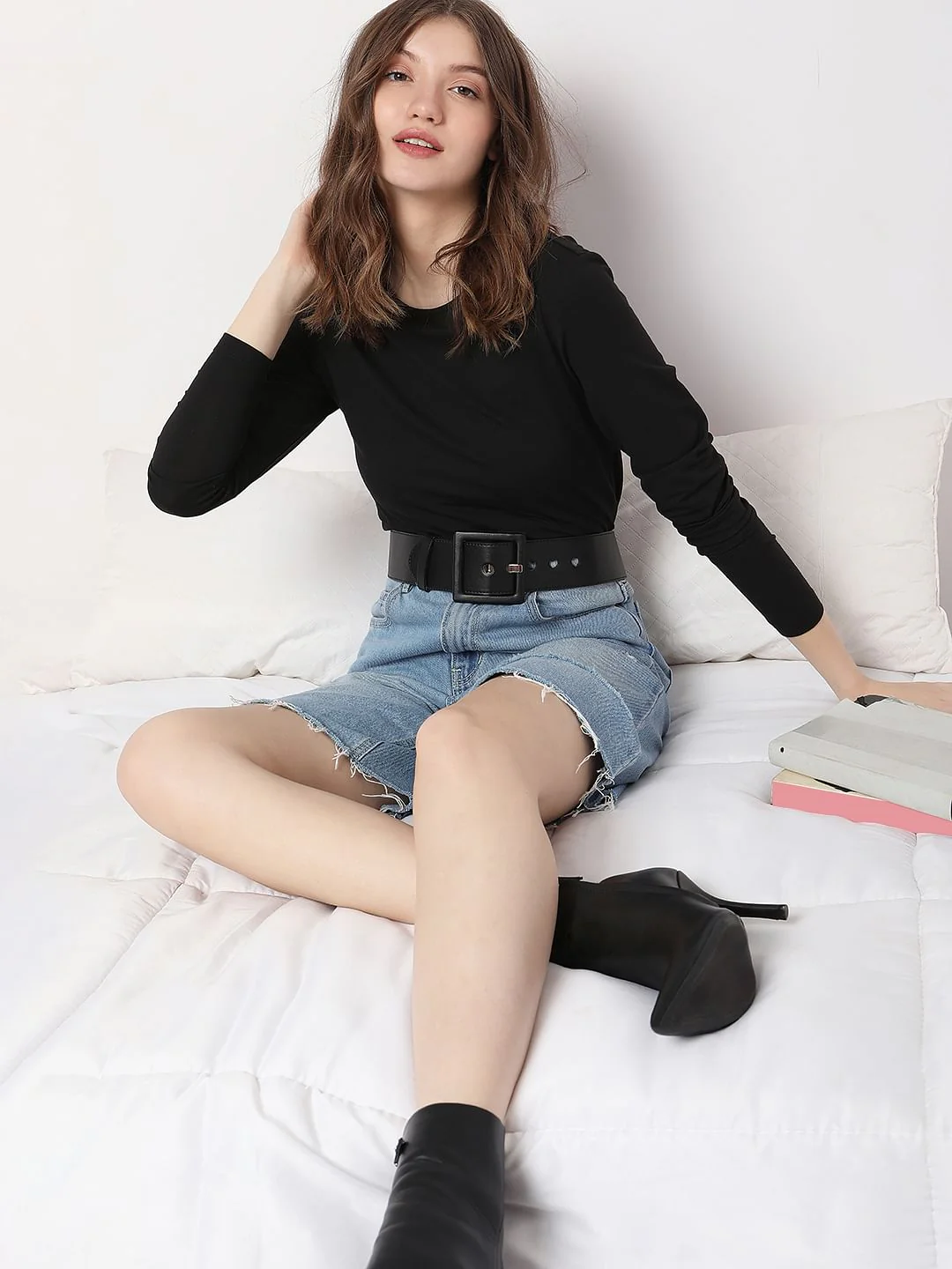 Black Full Sleeves T-Shirt