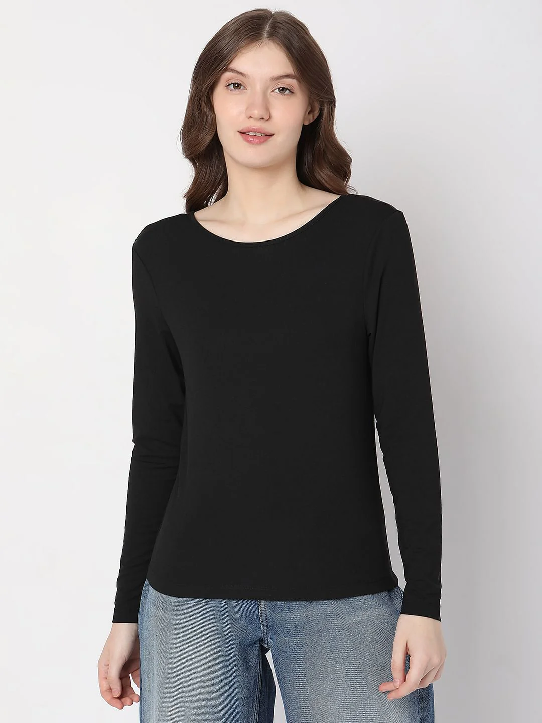 Black Full Sleeves T-Shirt - Image 2