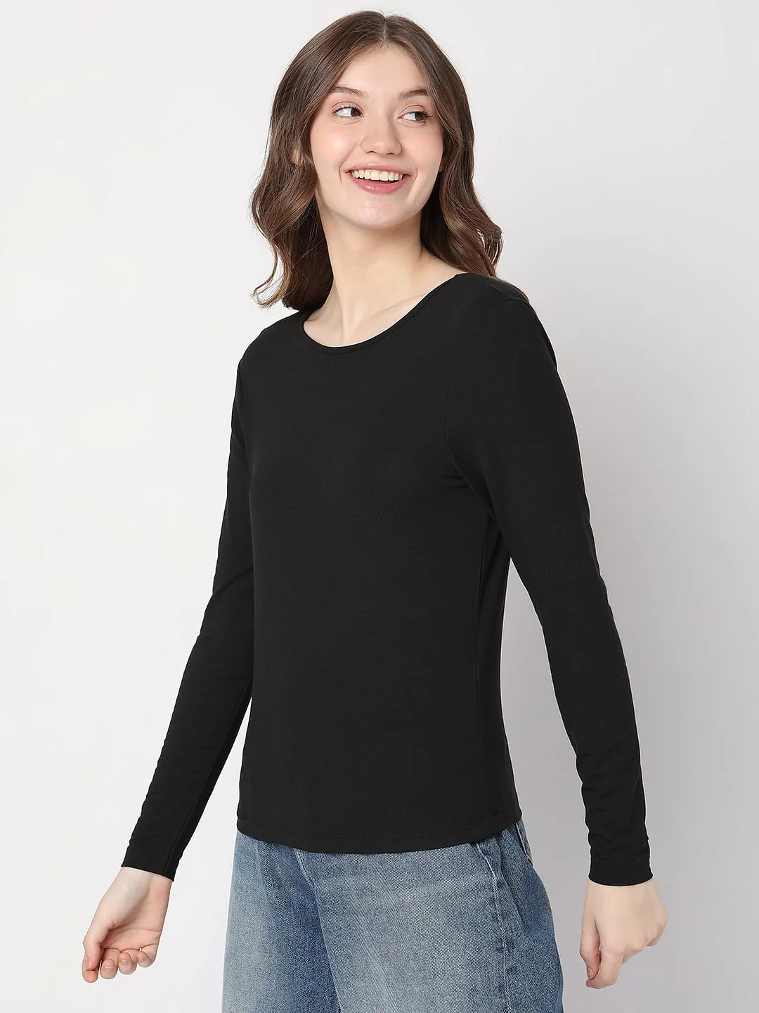 Black Full Sleeves T-Shirt - Image 3
