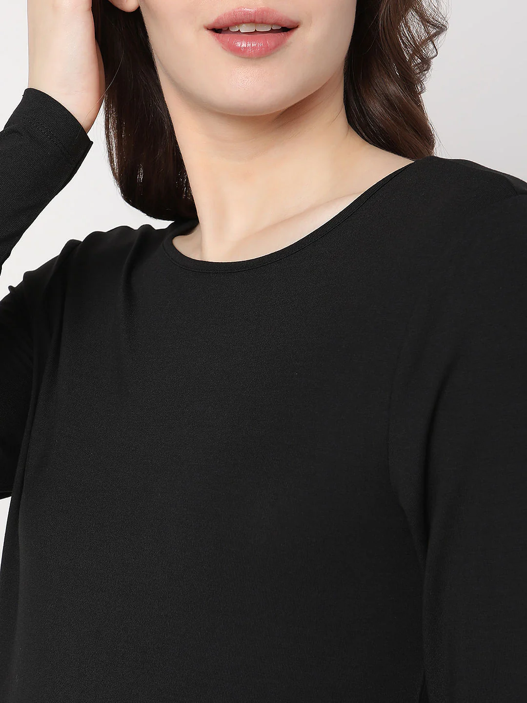 Black Full Sleeves T-Shirt - Image 6