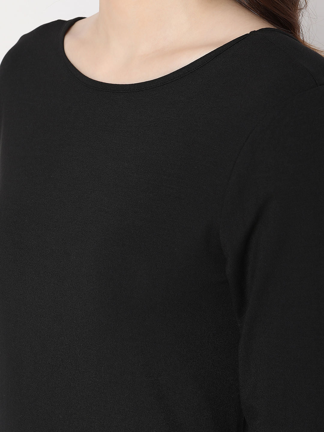 Black Full Sleeves T-Shirt - Image 8