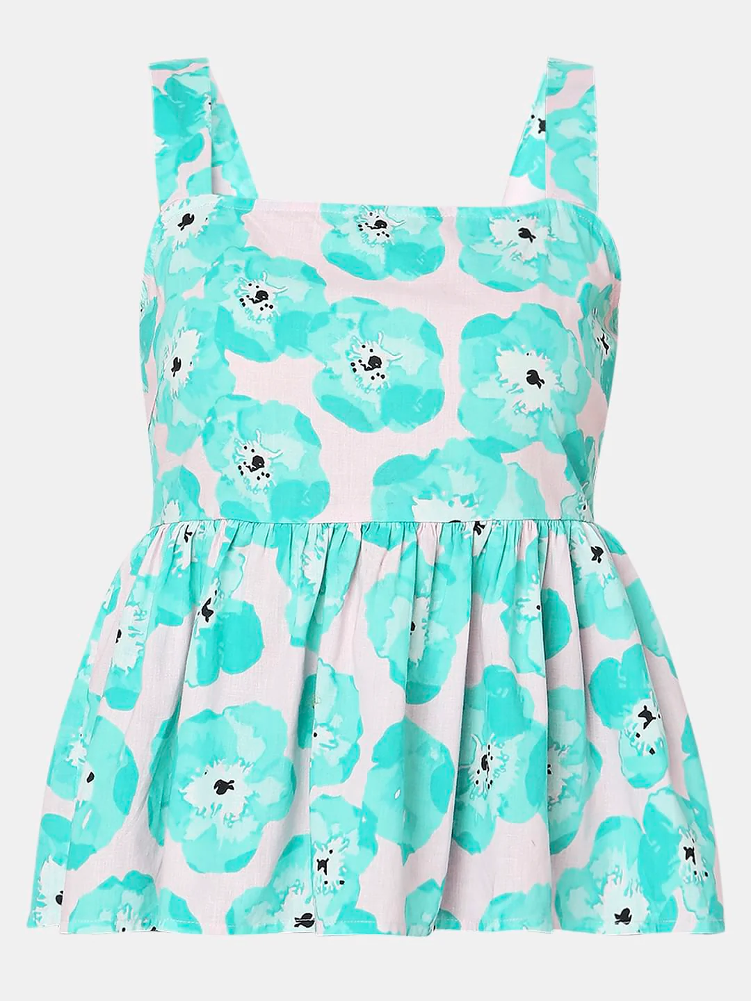 Electric Green Floral Top - Image 7