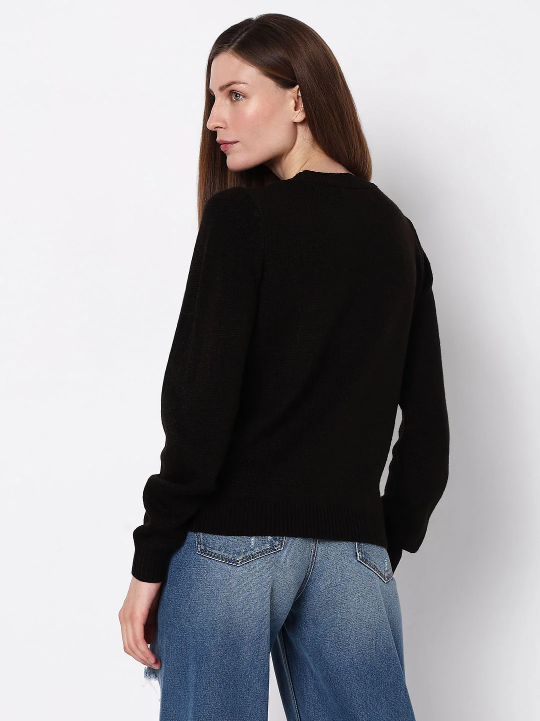 Black Candyheart Print Pullover - Image 4