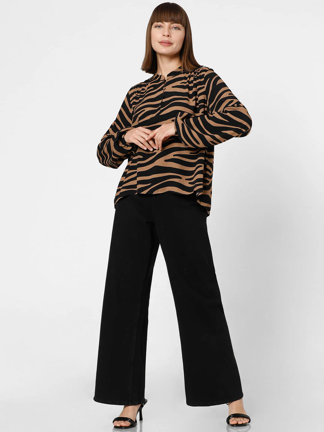 Brown Animal Print Top - Image 5