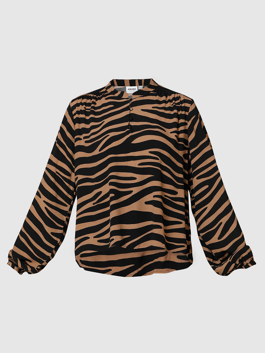 Brown Animal Print Top - Image 7