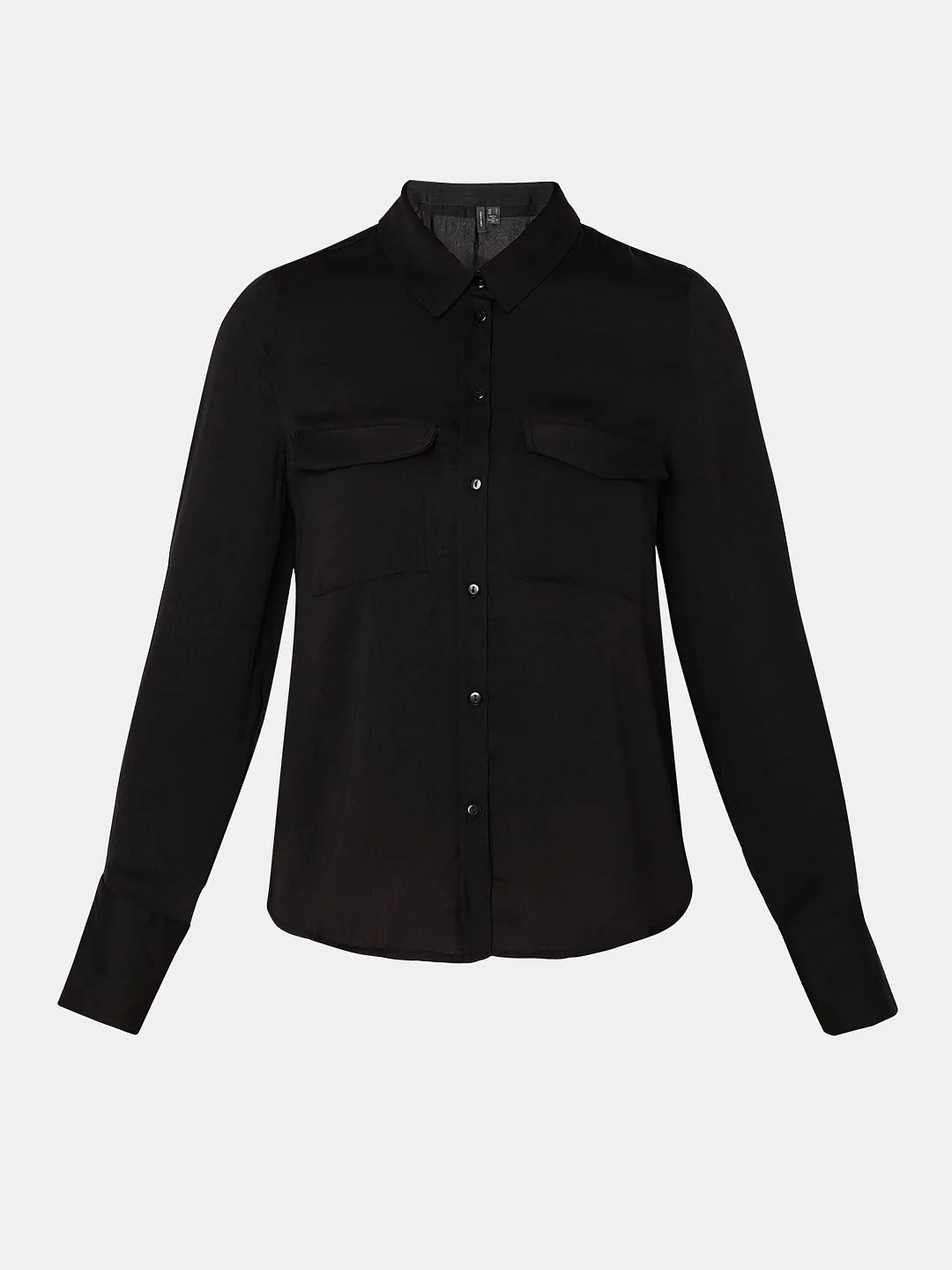 Black Plain Coloured Shirt - Image 7