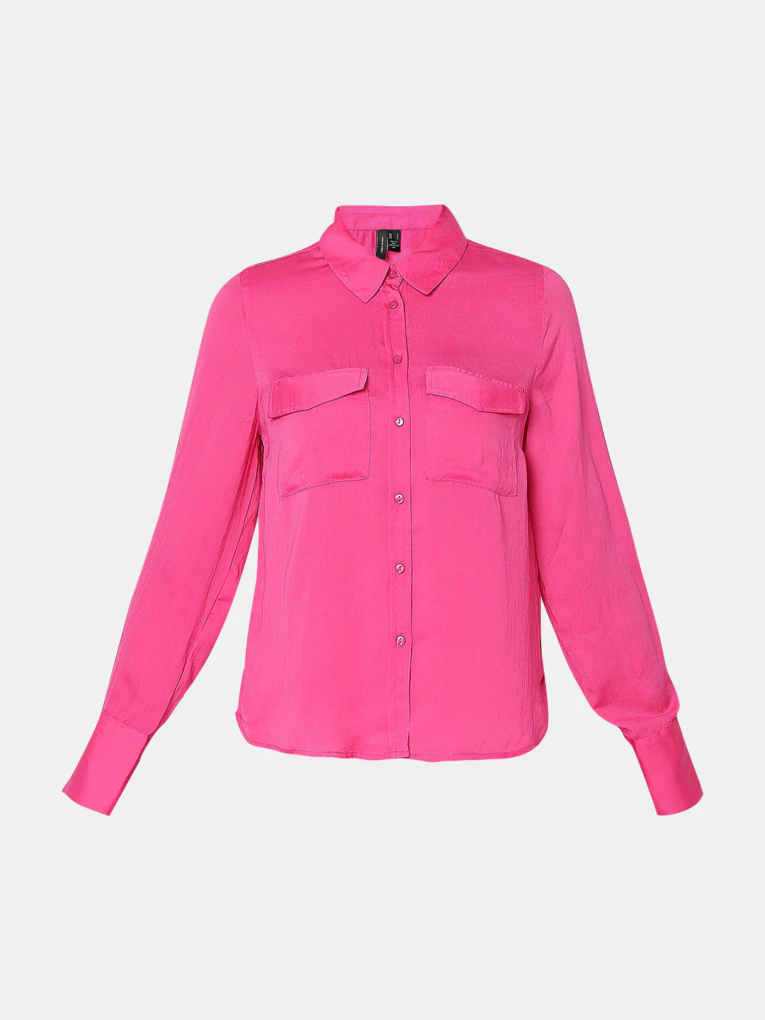 Pink Plain Coloured Shirt - Image 7