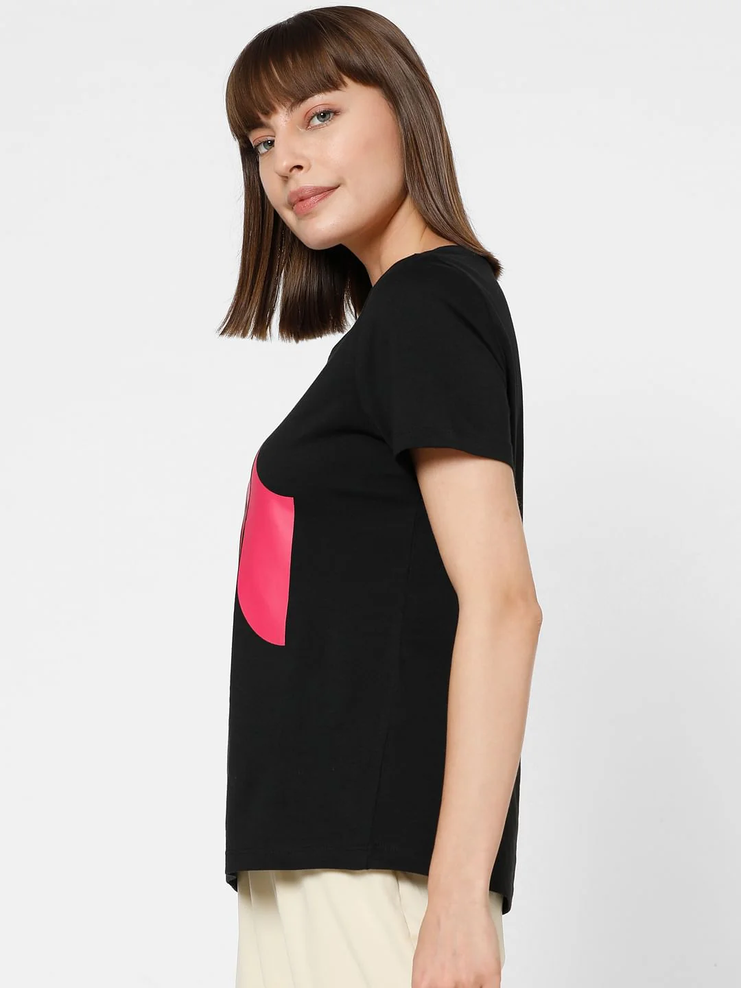 Black Graphic Print T-Shirt - Image 3